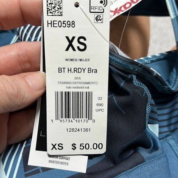 ADIDAS X PELOTON Digi Motion Heat.Rdy Believe This Sports Bra XS - Picture 9 of 10